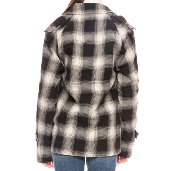 RtA Nikki Black Oversized Plaid Jacket Small - Picture 2 of 4